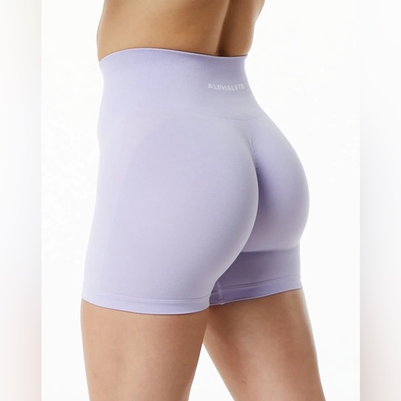 Alphalete Amplify Shorts, 4.5" inseam, size S, Color: Misty Lilac - Picture 1 of 9